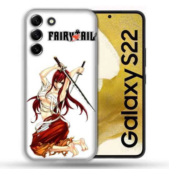 Coque Pour Samsung Galaxy S22 Manga Fairy Tail Erza