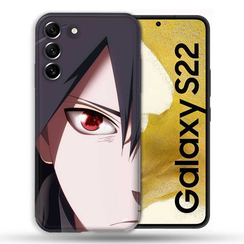 Coque Pour Samsung Galaxy S22 Manga Naruto Sasuke visage