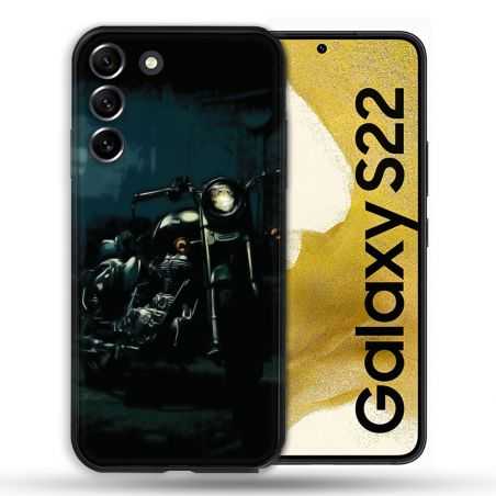 Coque Pour Samsung Galaxy S22 Moto Harley Vintage