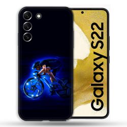 Coque Pour Samsung Galaxy S22 Sport Cyclisme Bleu