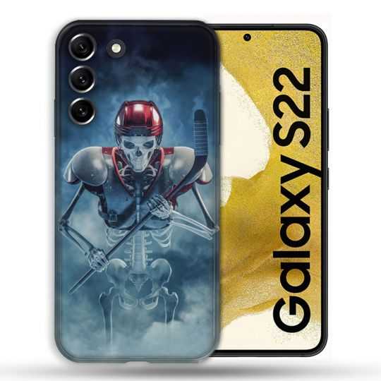 Coque Pour Samsung Galaxy S22 Sport Hockey Squelette