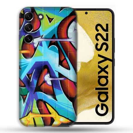 Coque Pour Samsung Galaxy S22 Street Art Graf Color