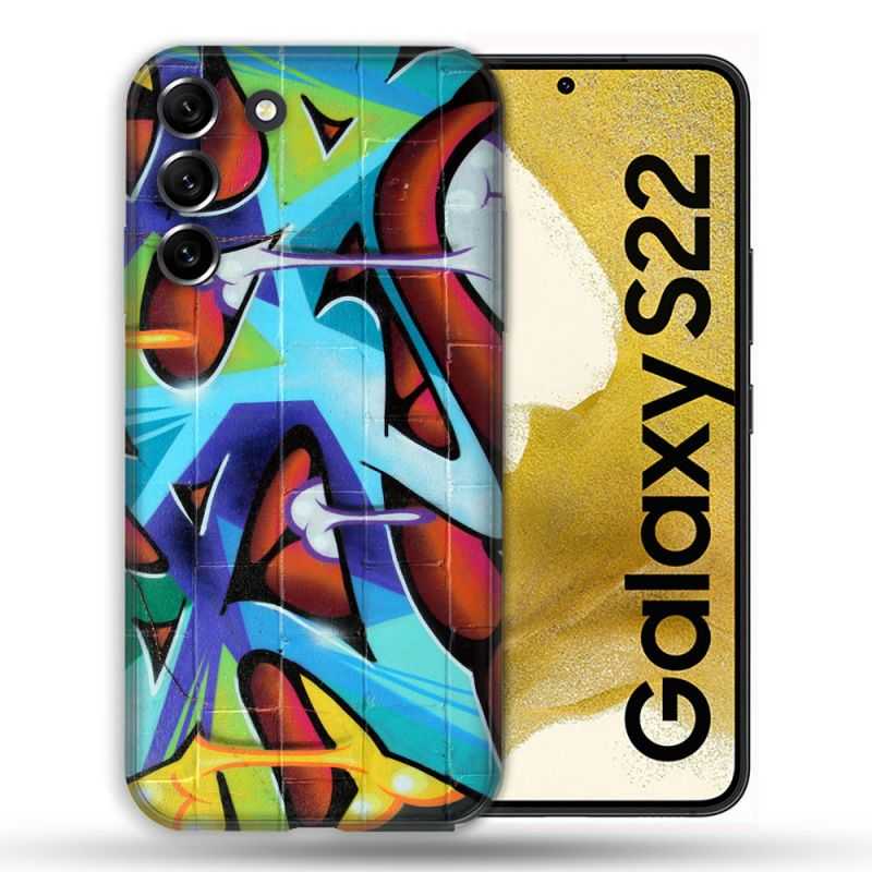 Coque Pour Samsung Galaxy S22 Street Art Graf Color