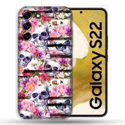 Coque Pour Samsung Galaxy S22 Tete de Mort Pattern