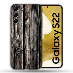 Coque Pour Samsung Galaxy S22 Texture Bois