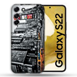 Coque Pour Samsung Galaxy S22 Voyage Amerique USA New York Taxi