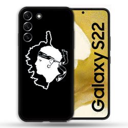 Coque Pour Samsung Galaxy S22 Voyage Corse Noir