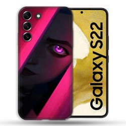 Coque Pour Samsung Galaxy S22 Arcane Jynx Rose