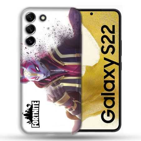 Coque Pour Samsung Galaxy S22 Fortnite Blanc