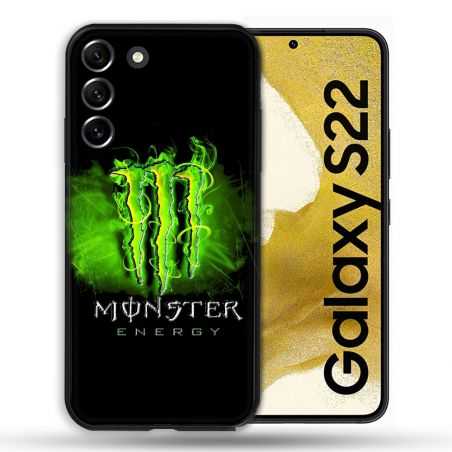 Coque Pour Samsung Galaxy S22 Monster Energy Vert