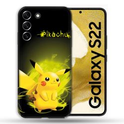 Coque Pour Samsung Galaxy S22 Pokemon Pikachu Eclair