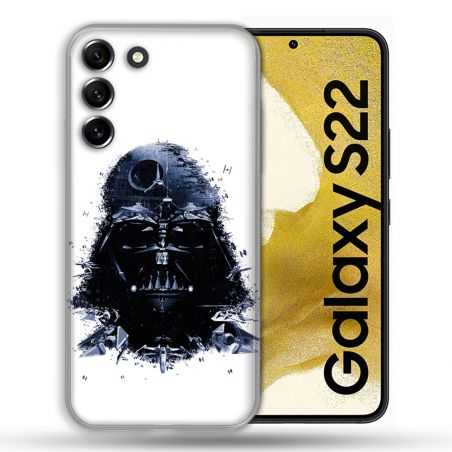 Coque Pour Samsung Galaxy S22 Star Wars - Dark Vador Blanc