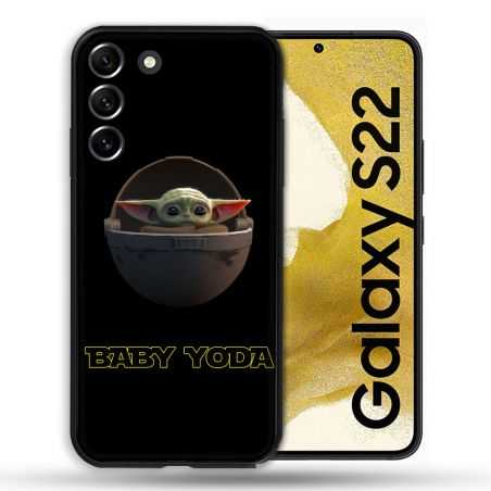 Coque Pour Samsung Galaxy S22 Star Wars - Yoda bebe noir