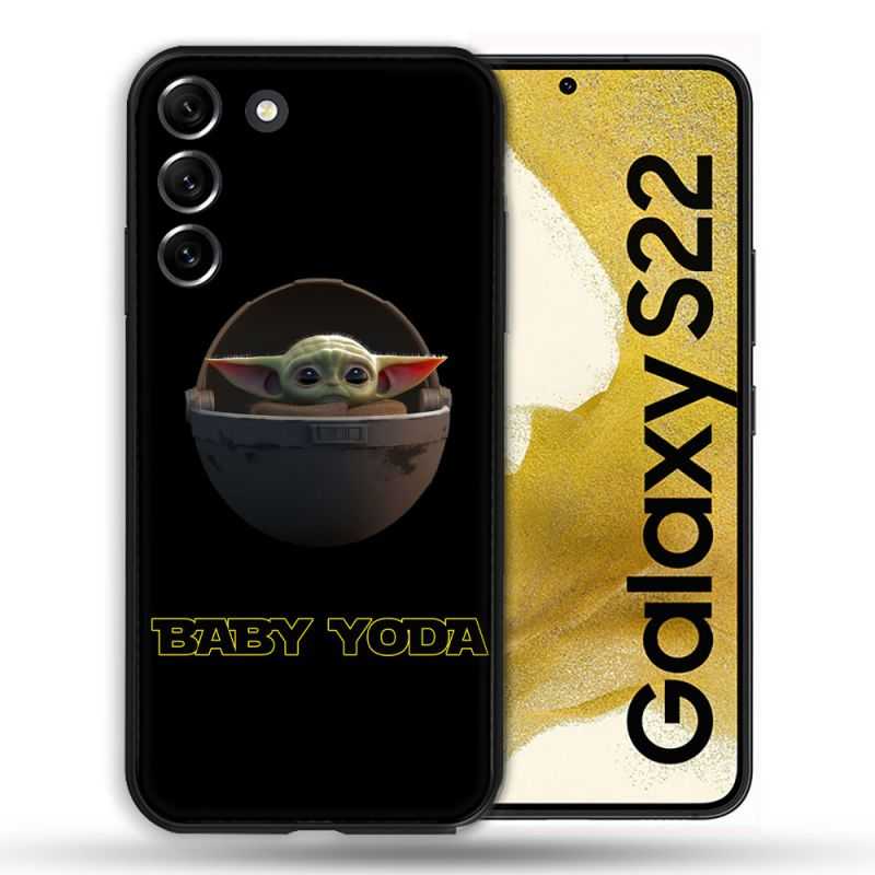 Coque Pour Samsung Galaxy S22 Star Wars - Yoda bebe noir