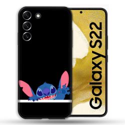 Coque Pour Samsung Galaxy S22 Stitch Noir