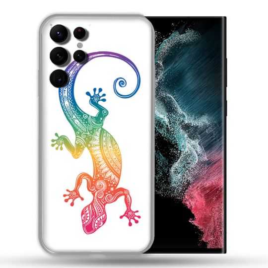 Coque Pour Samsung Galaxy S22 Ultra Animal Salamandre Color