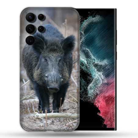 Coque Pour Samsung Galaxy S22 Ultra Chasse Sanglier Pin
