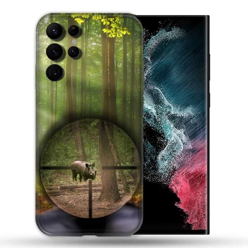Coque Pour Samsung Galaxy S22 Ultra Chasse Sanglier Viseur