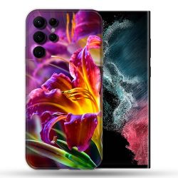Coque Pour Samsung Galaxy S22 Ultra Fleur Lys Color