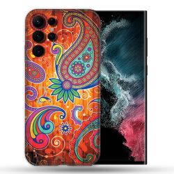 Coque Pour Samsung Galaxy S22 Ultra Fleur Psychedelic
