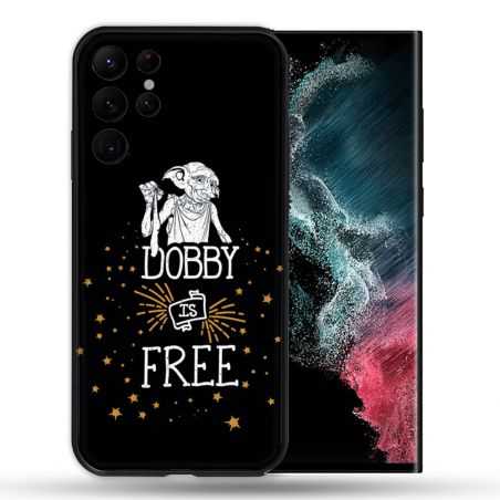 Coque Pour Samsung Galaxy S22 Ultra Harry Potter Dobby Free Noir