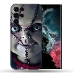 Coque Pour Samsung Galaxy S22 Ultra Horreur Chucky Cicatrice