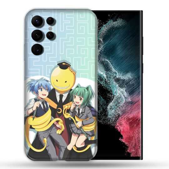 Coque Pour Samsung Galaxy S22 Ultra Manga Assassination Classroom Kuro Trio