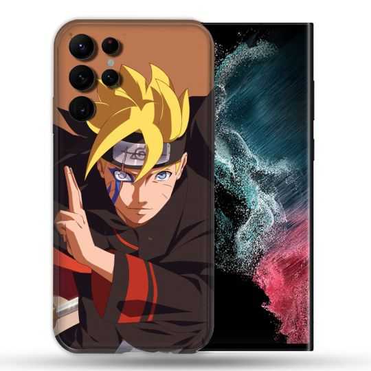 Coque Pour Samsung Galaxy S22 Ultra Manga Boruto Signe