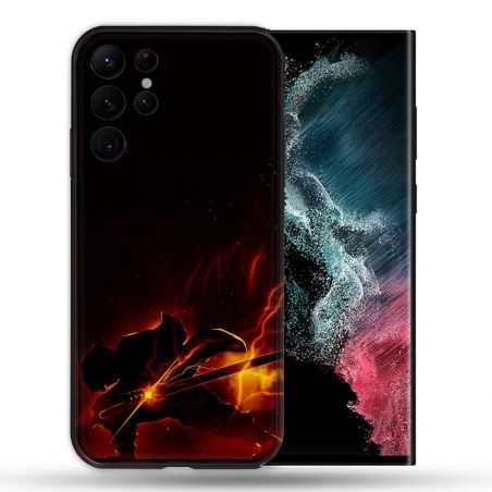 Coque Pour Samsung Galaxy S22 Ultra Manga Demon Slayer Electric