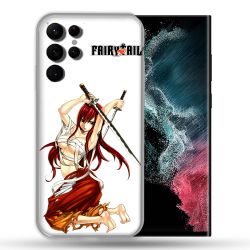 Coque Pour Samsung Galaxy S22 Ultra Manga Fairy Tail Erza