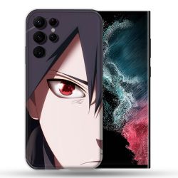 Coque Pour Samsung Galaxy S22 Ultra Manga Naruto Sasuke visage