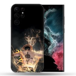 Coque Pour Samsung Galaxy S22 Ultra Manga One Piece Ace Noir