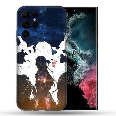 Coque Pour Samsung Galaxy S22 Ultra Manga SAO sword Art Online Asuna