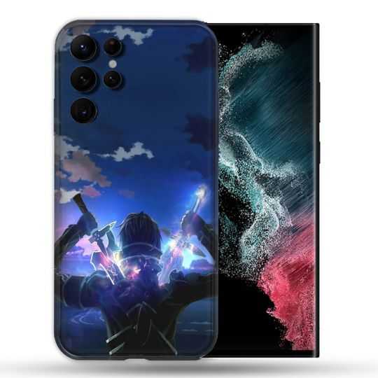 Coque Pour Samsung Galaxy S22 Ultra Manga SAO sword Art Online Epee