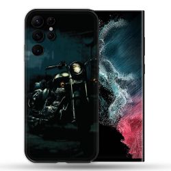 Coque Pour Samsung Galaxy S22 Ultra Moto Harley Vintage