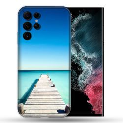 Coque Pour Samsung Galaxy S22 Ultra Nature Pont Mer