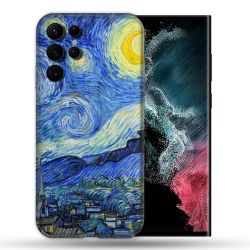 Coque Pour Samsung Galaxy S22 Ultra Peinture La nuit étoilée