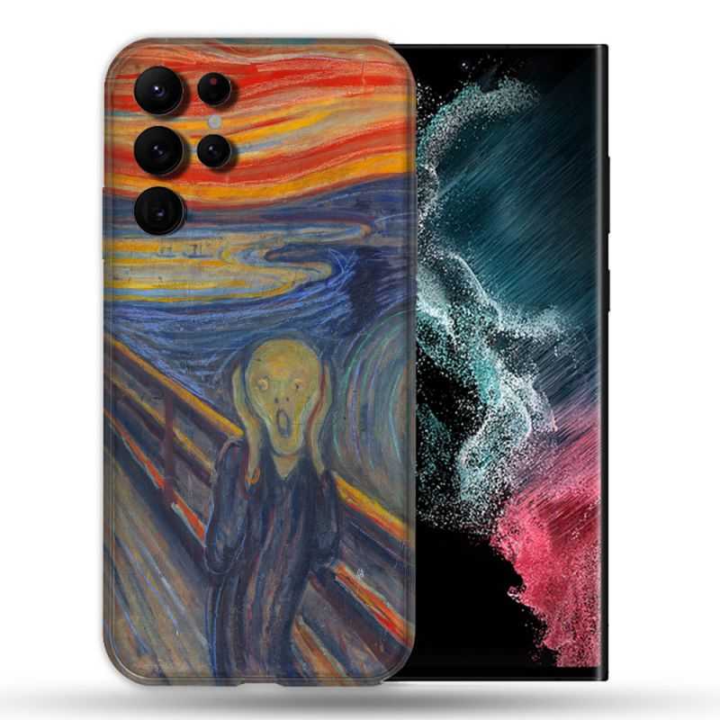 Coque Pour Samsung Galaxy S22 Ultra Peinture Le Cri