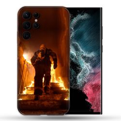 Coque Pour Samsung Galaxy S22 Ultra Pompier Escalier