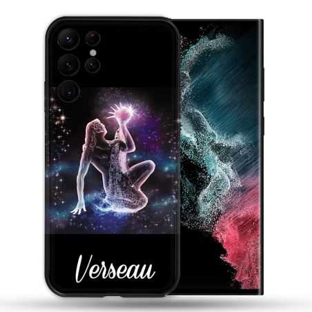 Coque Pour Samsung Galaxy S22 Ultra Signe Zodiaque 2 Verseau