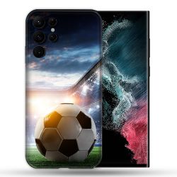 Coque Pour Samsung Galaxy S22 Ultra Sport Football Stade