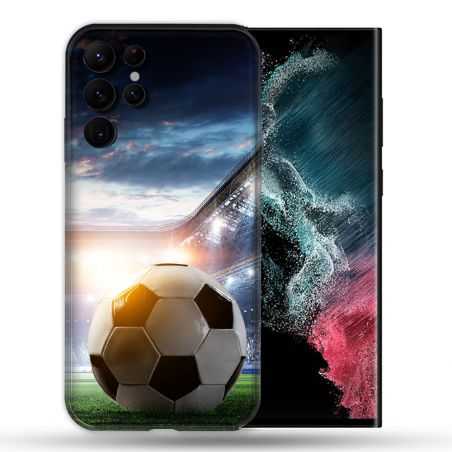 Coque Pour Samsung Galaxy S22 Ultra Sport Football Stade