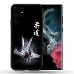 Coque Pour Samsung Galaxy S22 Ultra Sport Judo Noir