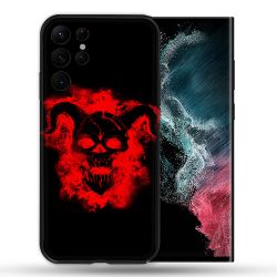 Coque Pour Samsung Galaxy S22 Ultra Tete de Mort Diable