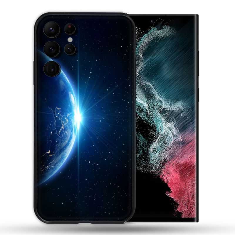 Coque Pour Samsung Galaxy S22 Ultra Univers Planete Terre