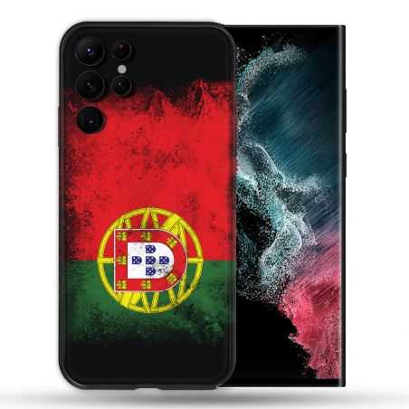 Coque Pour Samsung Galaxy S22 Ultra Voyage Portugal Drapeau