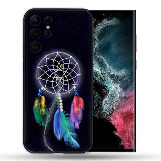 Coque Pour Samsung Galaxy S22 Ultra Zen Attrape Reve Multicolore