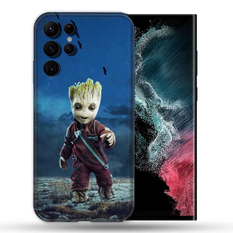 Coque Pour Samsung Galaxy S22 Ultra Groot Bleu