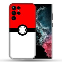 Coque Pour Samsung Galaxy S22 Ultra Pokemon Pokeball