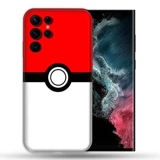 Coque Pour Samsung Galaxy S22 Ultra Pokemon Pokeball